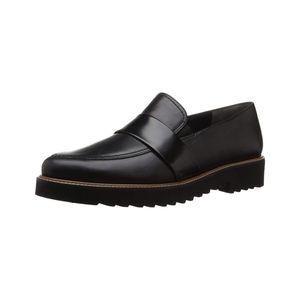 Paul Green Chelsea Slip-on Loafers Black Leather